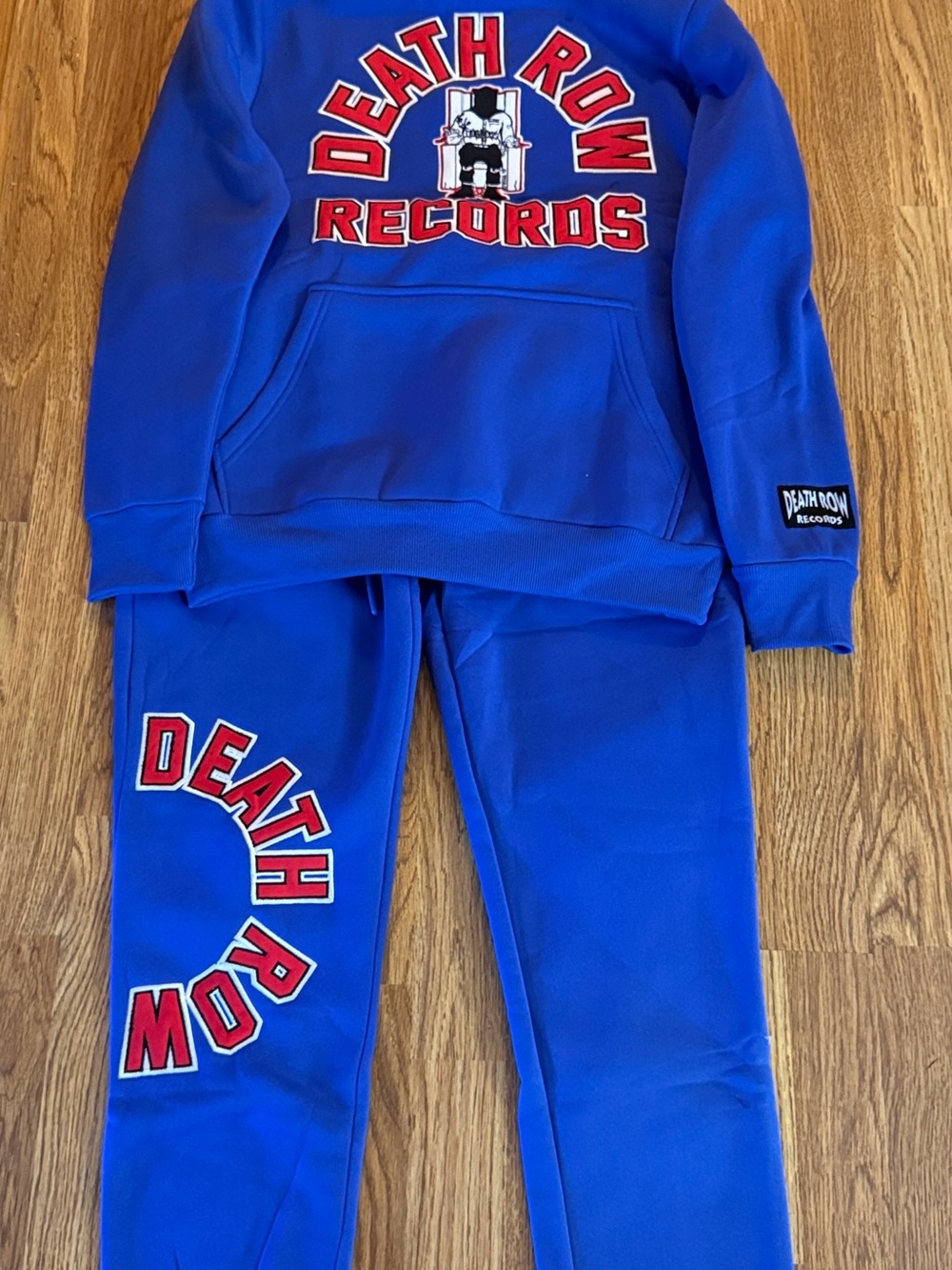 Death Row Records Royal Blue Hoodie & Jogger Set